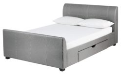 Collection - Enrique Grey 2 Drawer - Bed Frame - Kingsize